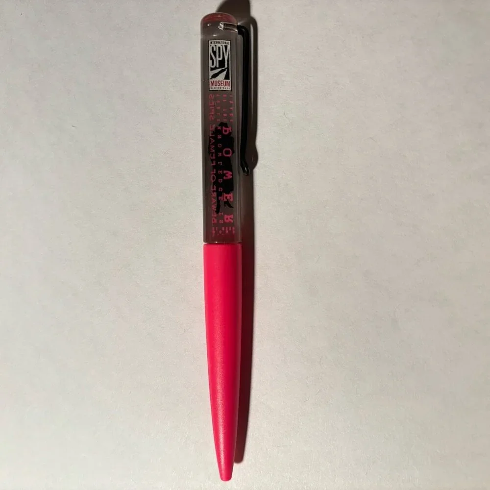 International Spy Museum Washington DC Floaty Pen Female Woman Spy Silhouette